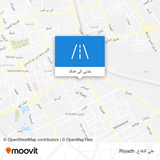 خريطة علي الدفاع