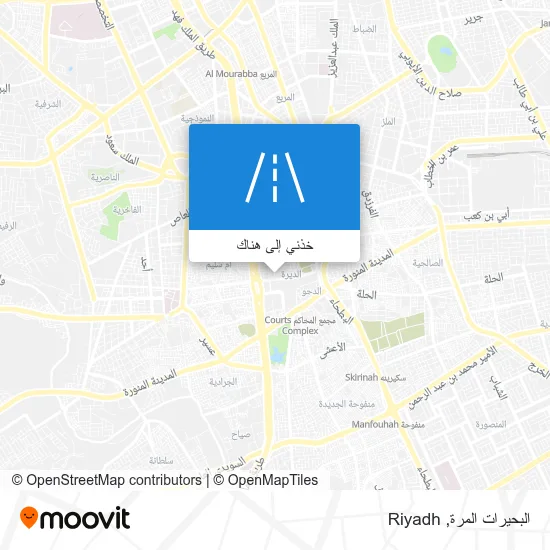 خريطة البحيرات المرة