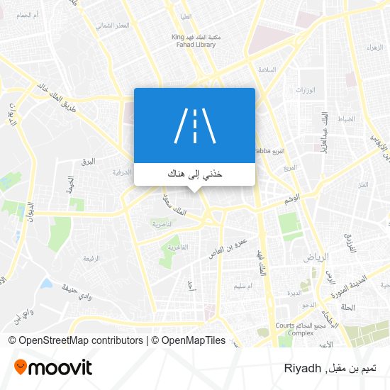 خريطة تميم بن مقبل