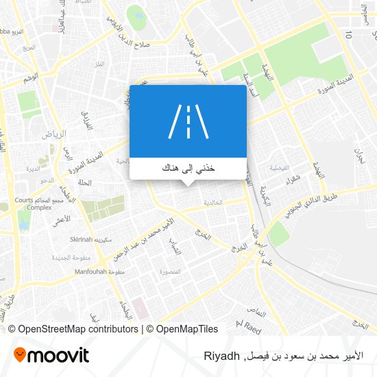 خريطة الأمير محمد بن سعود بن فيصل