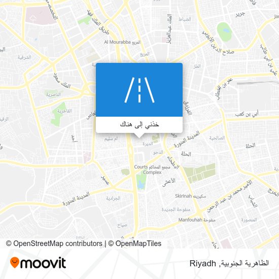 خريطة الظاهرية الجنوبية