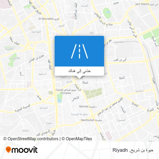 خريطة حيوة بن شريح