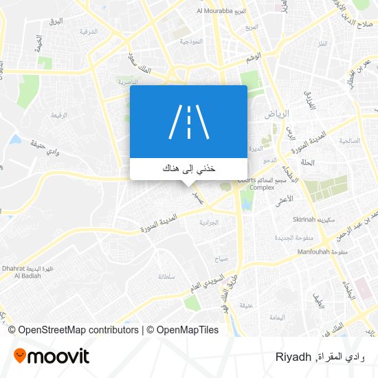 خريطة وادي المقراة