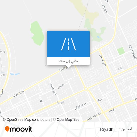 خريطة أحمد بن زيد