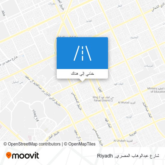 خريطة شارع عبدالوهاب المصري