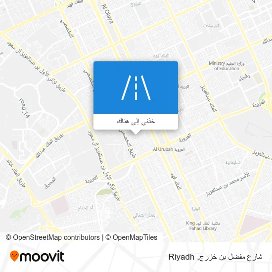 خريطة شارع مفضل بن خزرج