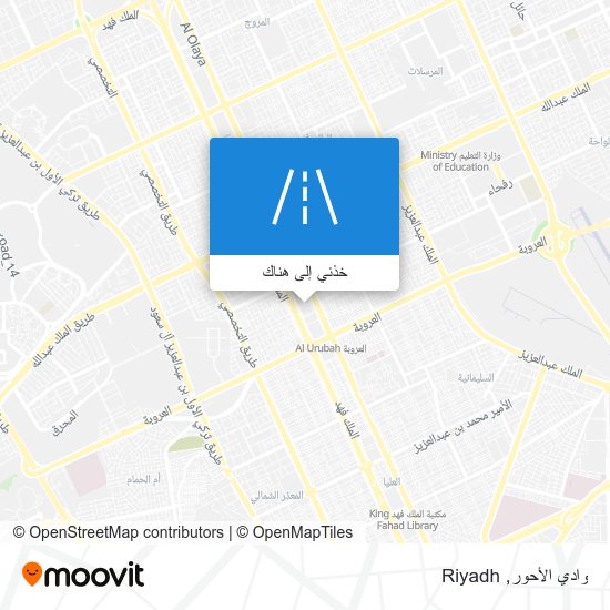 خريطة وادي الأحور