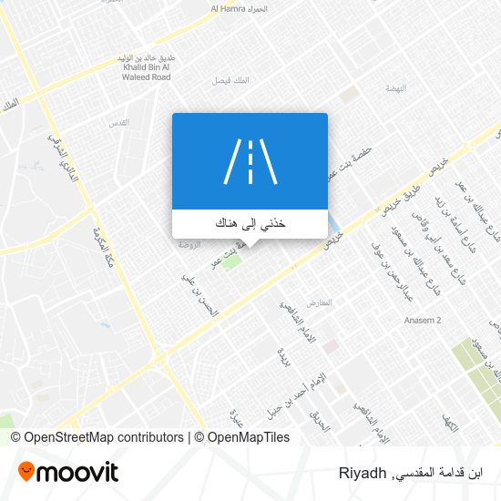 خريطة ابن قدامة المقدسي
