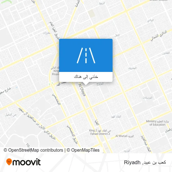 خريطة كعب بن عبيد