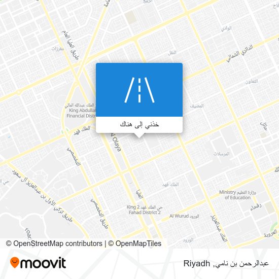 خريطة عبدالرحمن بن نامي