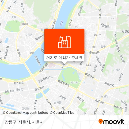 강동구, 서울시 지도