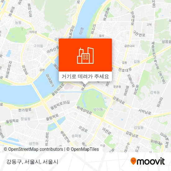 강동구, 서울시 지도