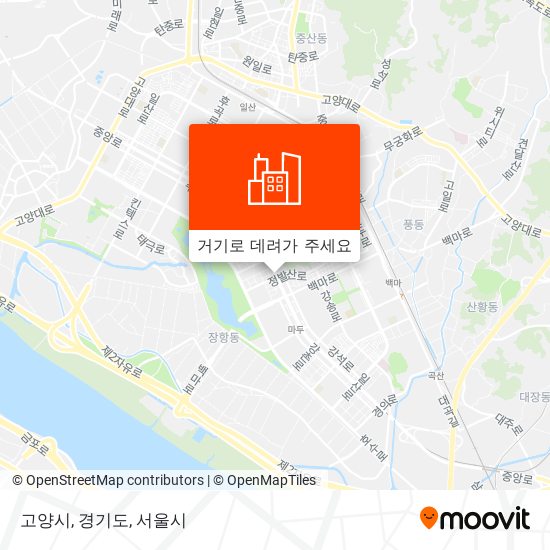 고양시, 경기도 지도