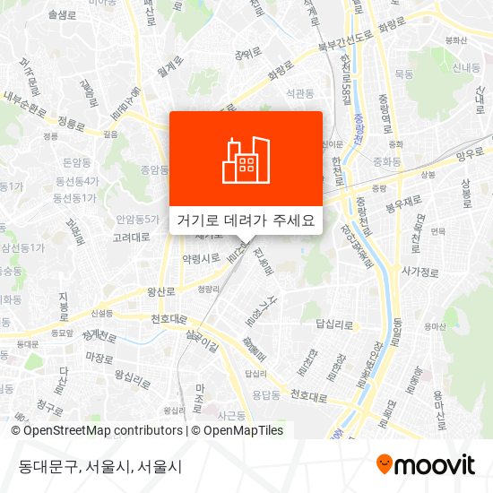 동대문구, 서울시 지도