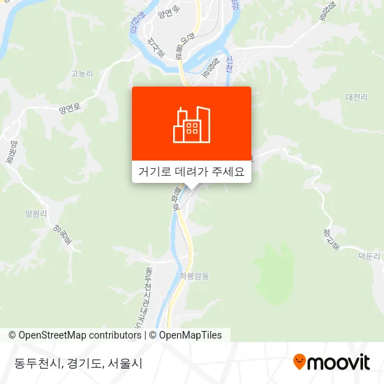 동두천시, 경기도 지도