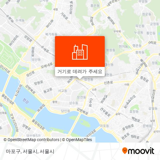 마포구, 서울시 지도