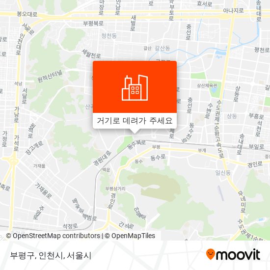 부평구, 인천시 지도
