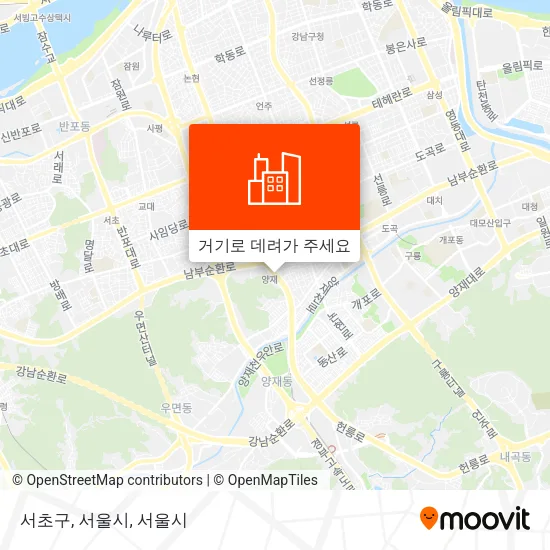 서초구, 서울시 지도