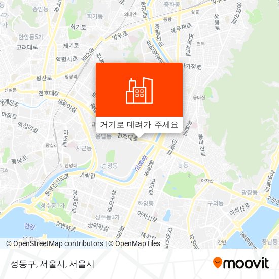 성동구, 서울시 지도