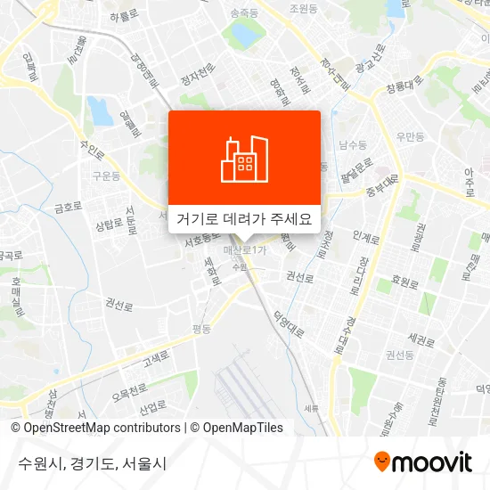 수원시, 경기도 지도