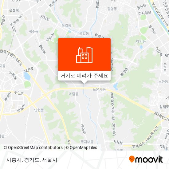 시흥시, 경기도 지도