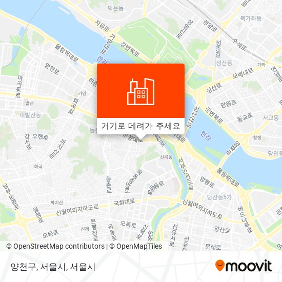 양천구, 서울시 지도