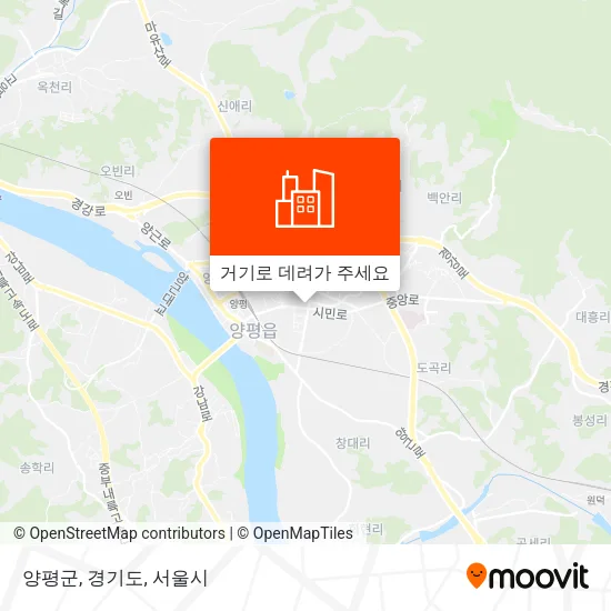 양평군, 경기도 지도