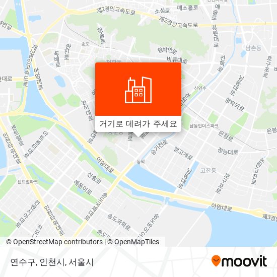 연수구, 인천시 지도