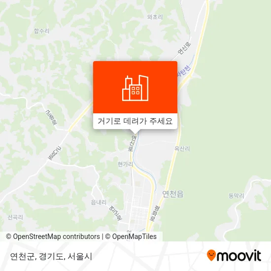 연천군, 경기도 지도