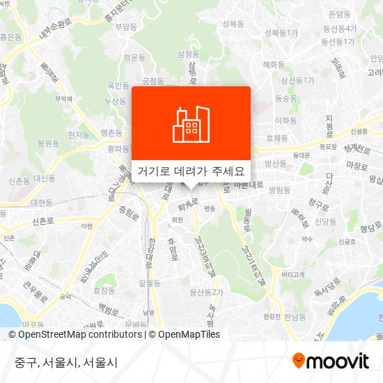 중구, 서울시 지도