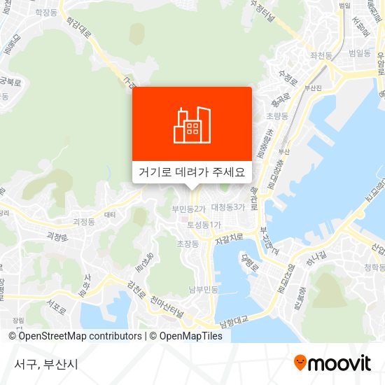 서구 지도