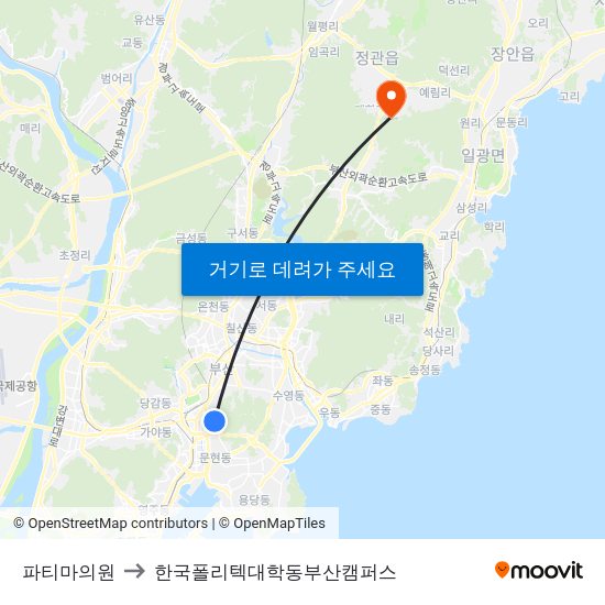 파티마의원 to 한국폴리텍대학동부산캠퍼스 map