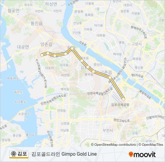 김포 Subway Line Map