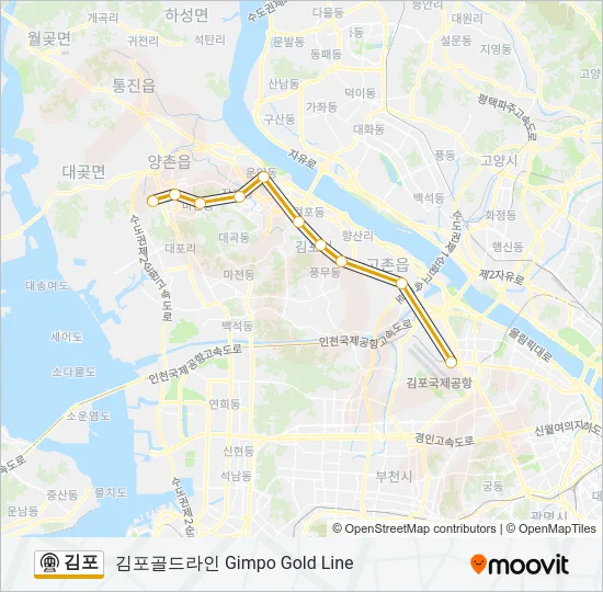 김포 Subway Line Map