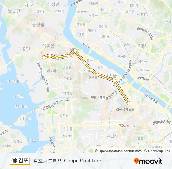 김포 Subway Line Map