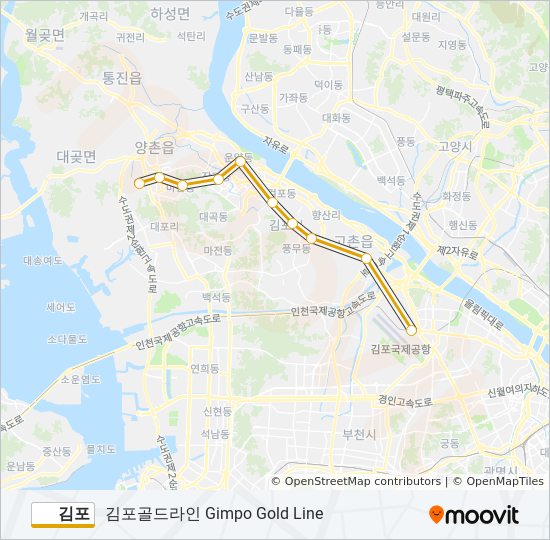 김포 subway Line Map