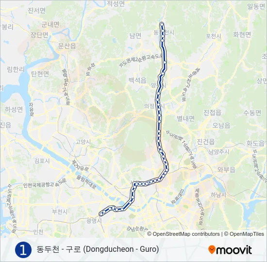 1 지하철 노선 지도