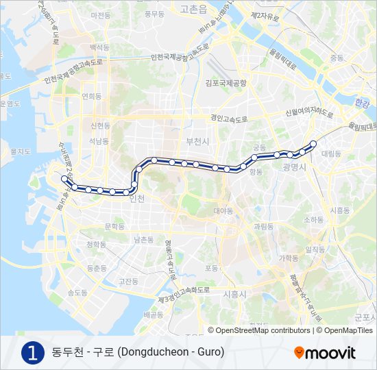 1 지하철 노선 지도