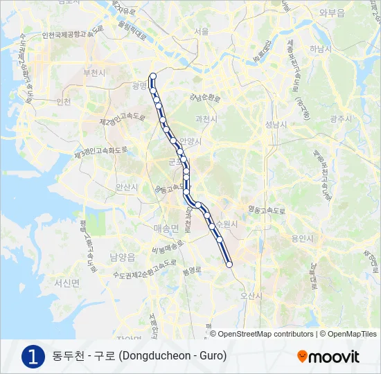 1 지하철 노선 지도