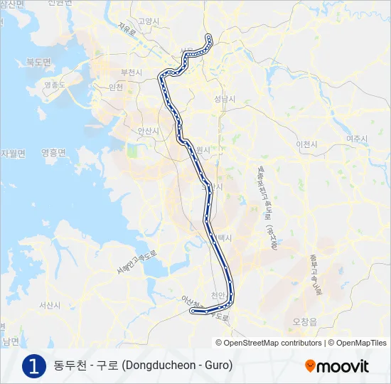 1 지하철 노선 지도