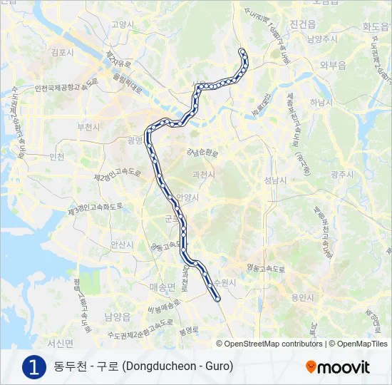 1 지하철 노선 지도