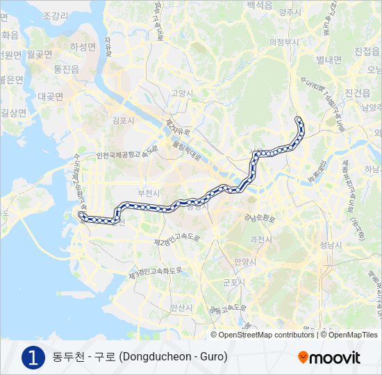 1 지하철 노선 지도