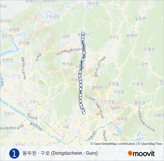 1 지하철 노선 지도