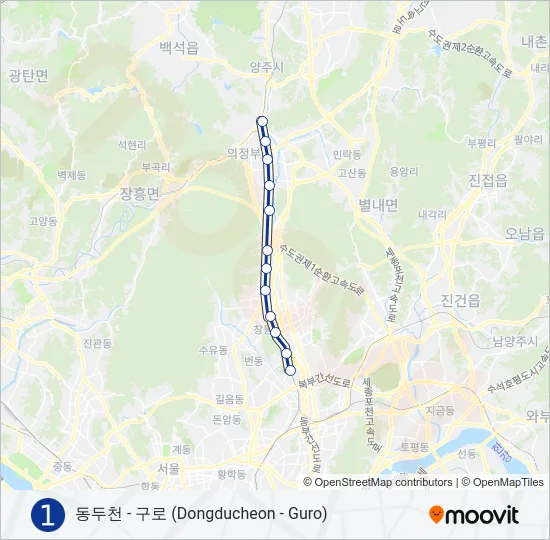 1 지하철 노선 지도