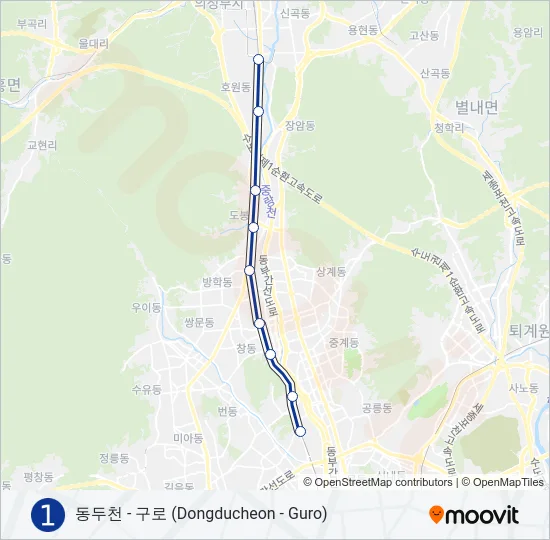 1 지하철 노선 지도