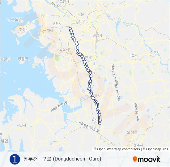 1 지하철 노선 지도