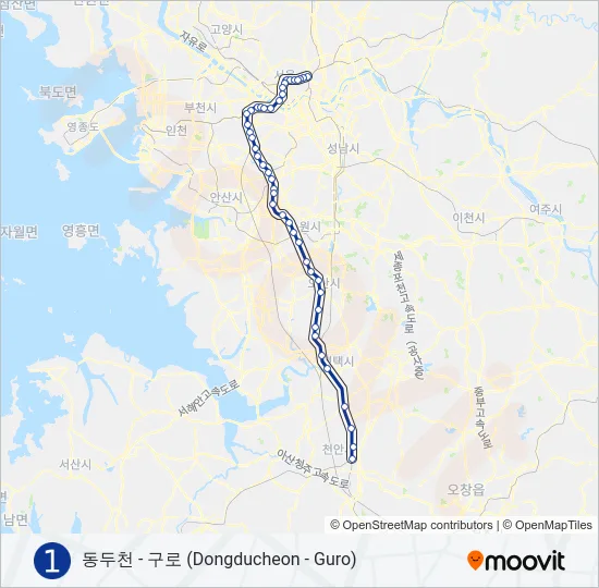 1 지하철 노선 지도