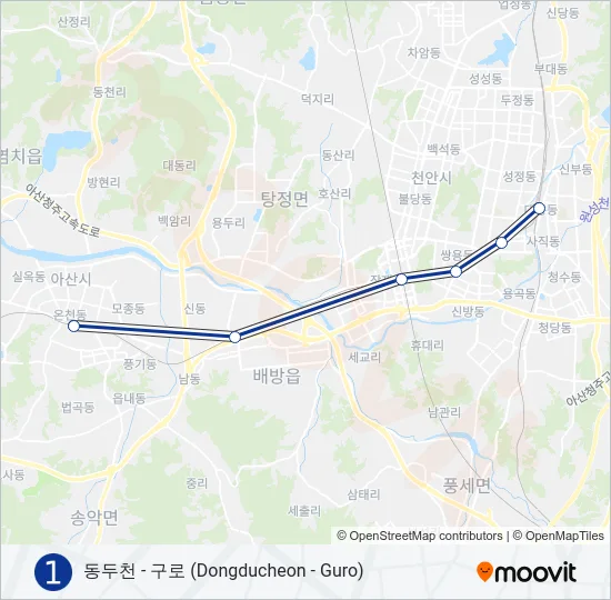 1 지하철 노선 지도