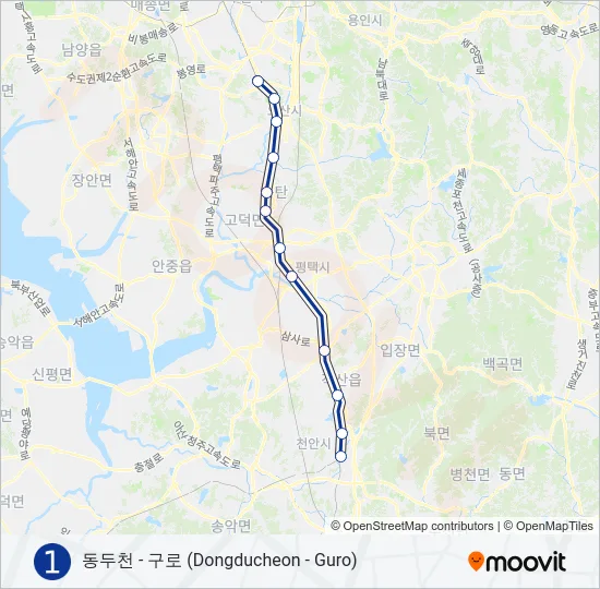 1 지하철 노선 지도
