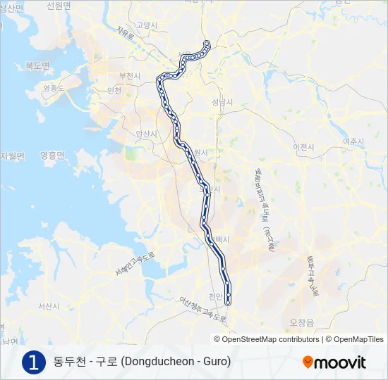 1 지하철 노선 지도